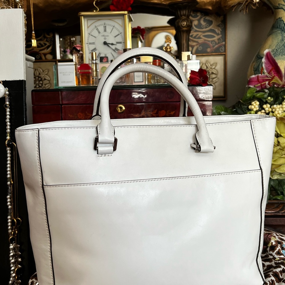 ๐นRUNWAY MICHAEL KORS GLSSS/LEATHER BAG ๐นRARE MK COUTURE BAG - Picture 7 of 15